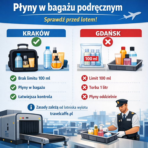 Limity płynów na lotnisku
